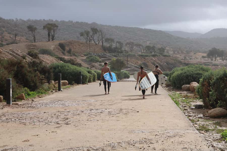 Surf Lessons with Local instructor - The coastal setting around Taghazout
