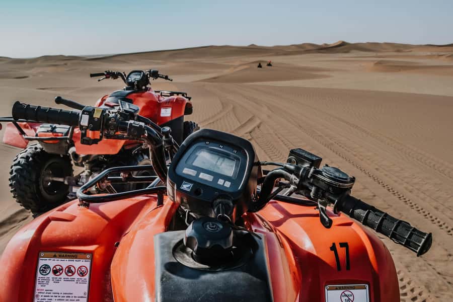 Swakopmund: Desert Dunes Quad Biking with Optional Sandboard - Devil’s Dip, berms, spirals, and slopes