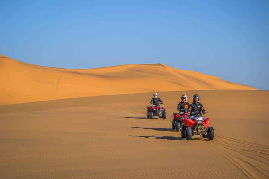 Swakopmund: Desert Dunes Quad Biking with Optional Sandboard - Table Top and the view toward the sea