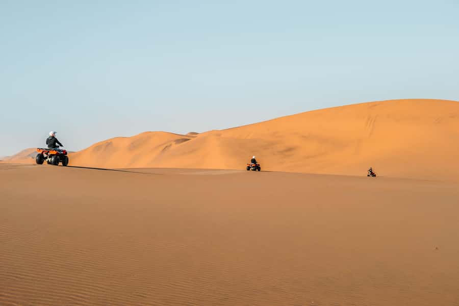 Swakopmund: Desert Dunes Quad Biking with Optional Sandboard - Who will enjoy this most?