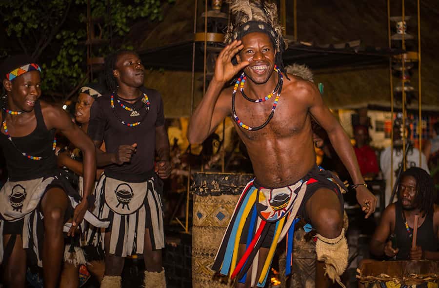 Victoria Falls: Boma Dinner and Drum Show - The braai buffet is the main event on the plate
