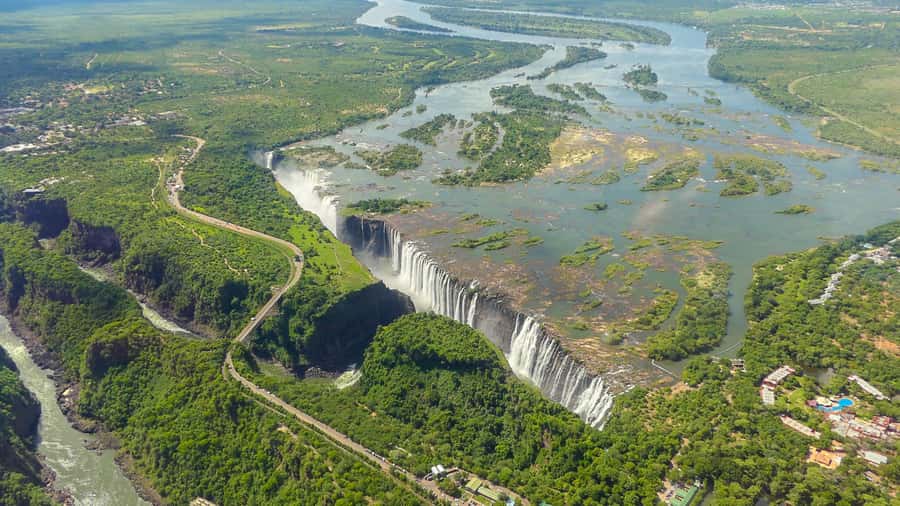 Victoria Falls: Helicopter Tour with Hotel Pickup - Victoria Falls from the air