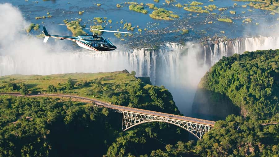 Victoria Falls Scenic Day Tour with Lunch & Helicopter Tour - The helicopter flight over the falls