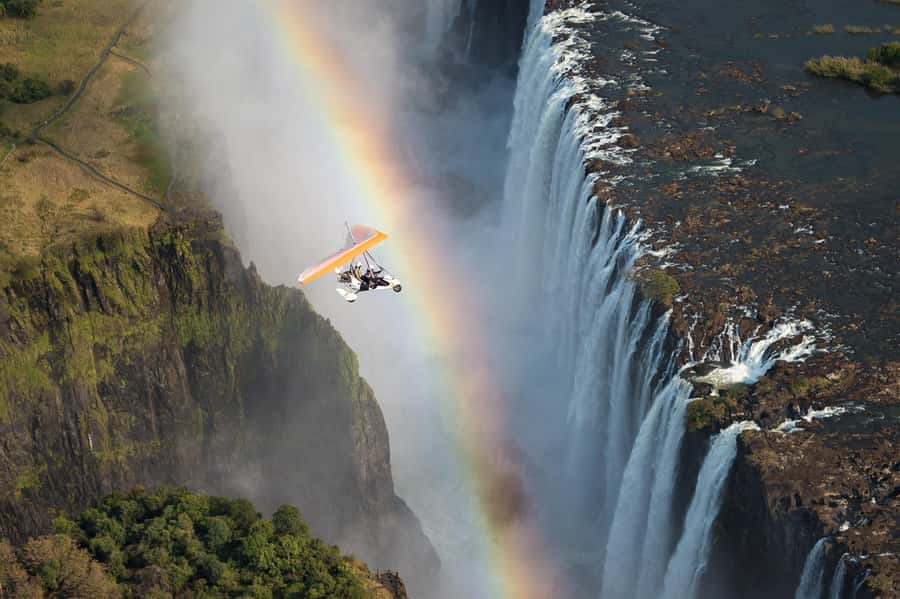 Victoria Falls: Scenic Microlight Flight - The microlight versus a helicopter flight