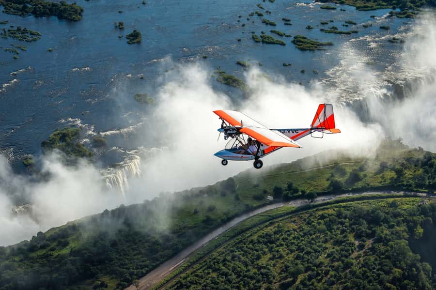 Victoria Falls: Scenic Microlight Flight - The 15-minute flight over the Falls and gorge