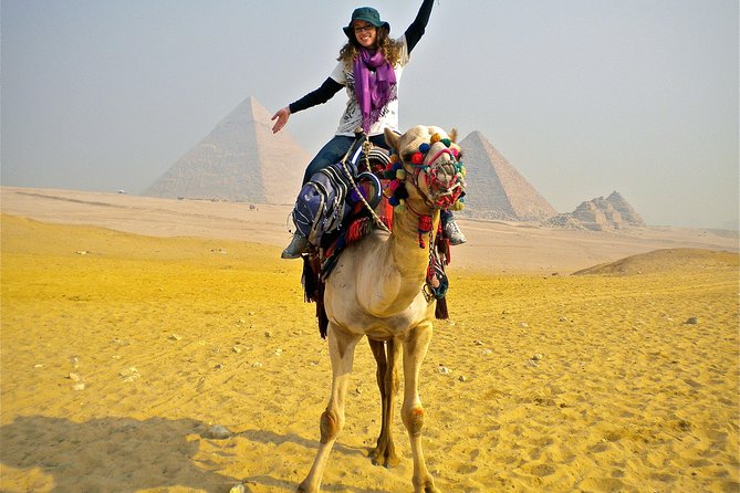 VIP Private Tour Giza Pyramids Sphinx ,Camel,Inside Pyramid - The three pyramids, from Khufu to Menkaure